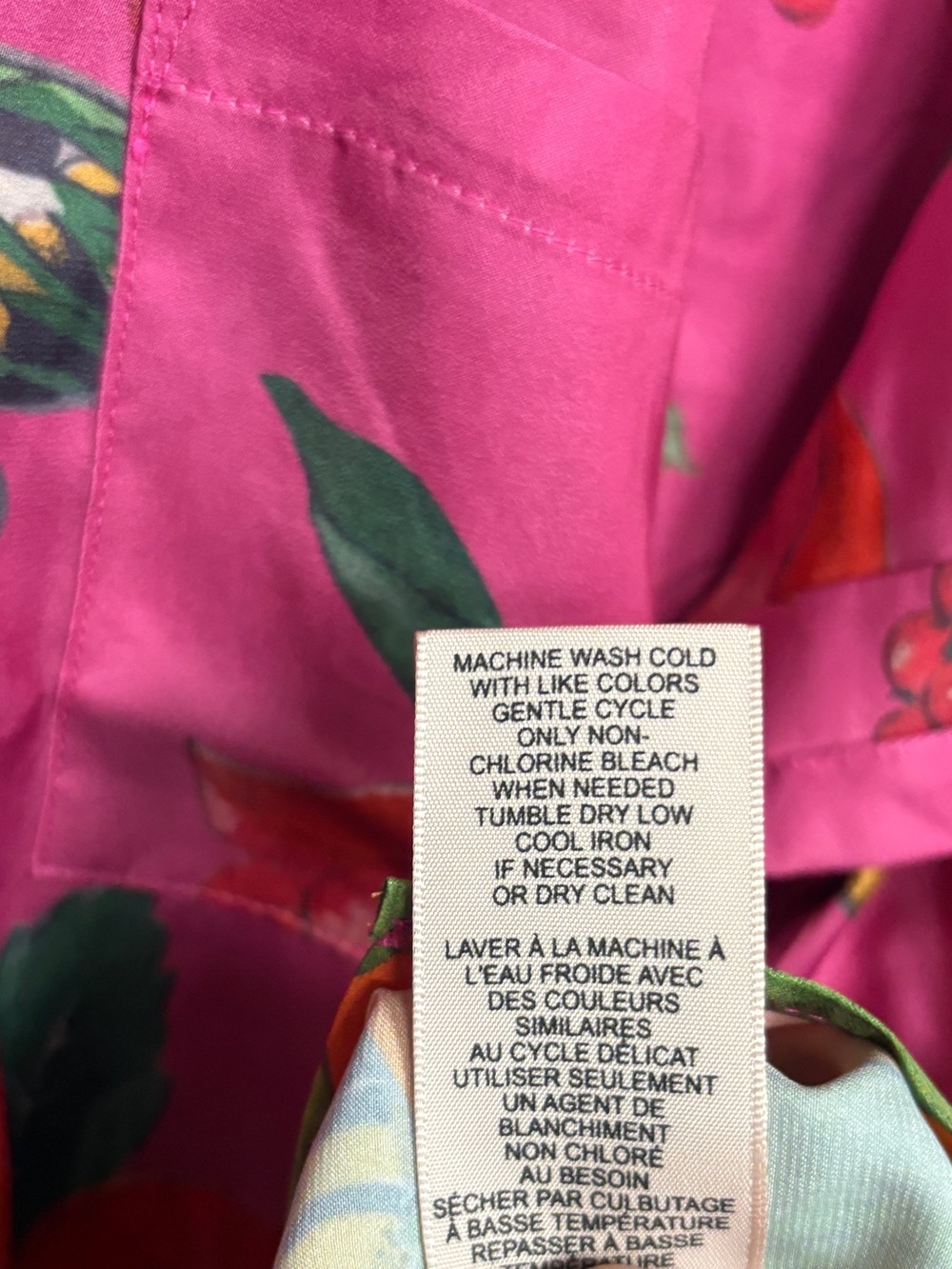 Philosophy Pink Button Up Shirt Size 1X - Picture 7 of 9
